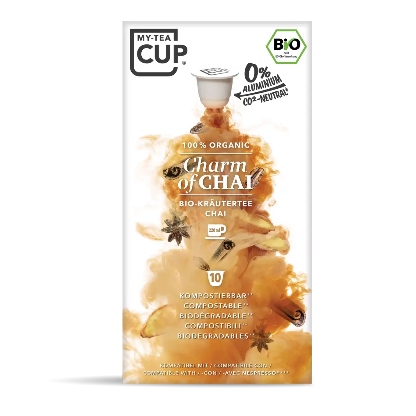 Nespresso kompatible Kapseln - charm of chai - MyCoffeeCup.ch