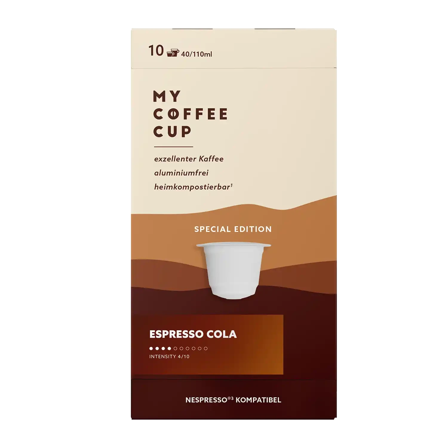 Nespresso kompatible Kapseln - espresso cola - MyCoffeeCup.ch