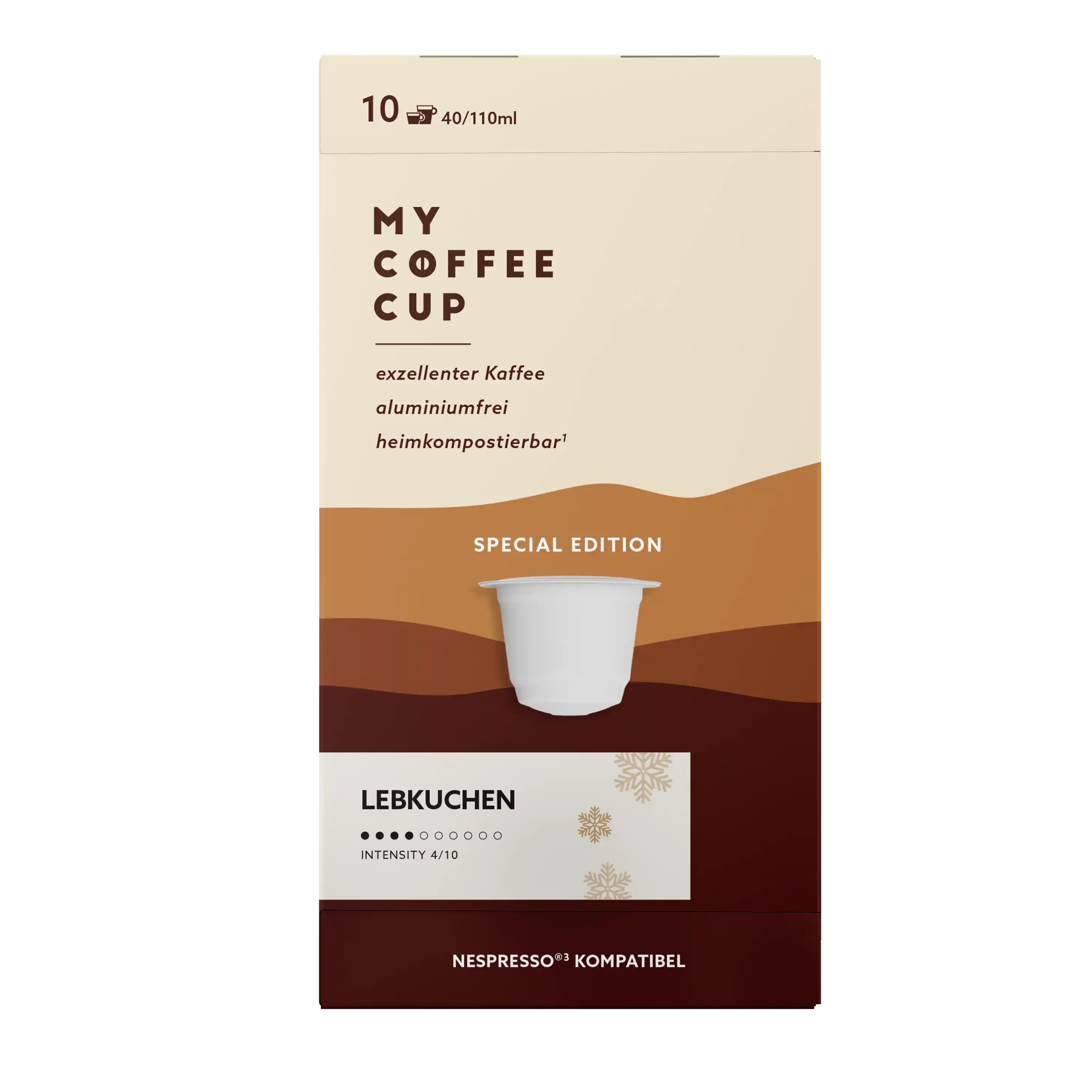 Nespresso kompatible Kapseln - lebkuchen - MyCoffeeCup.ch