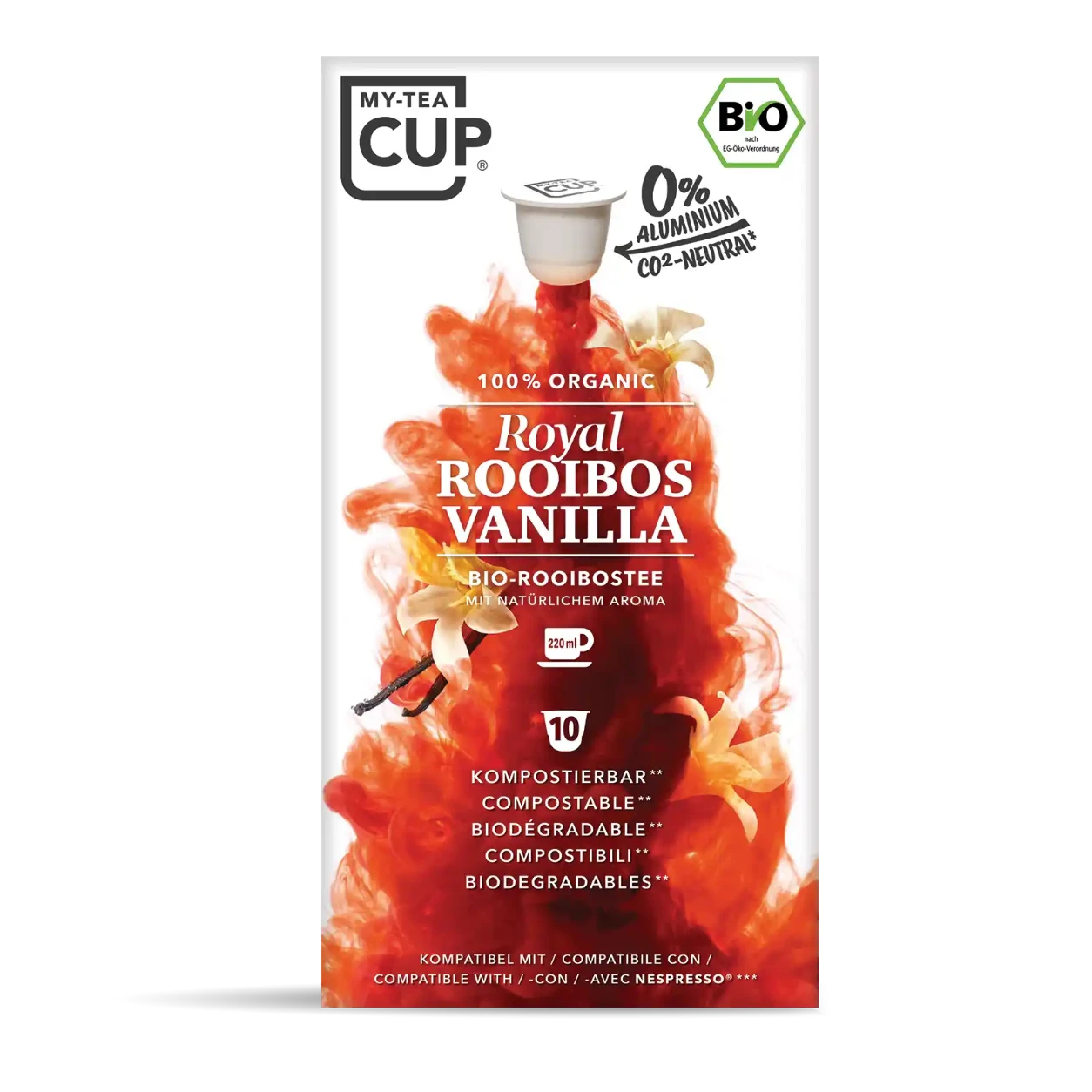 Nespresso kompatible Kapseln - royal rooibos vanilla - MyCoffeeCup.ch
