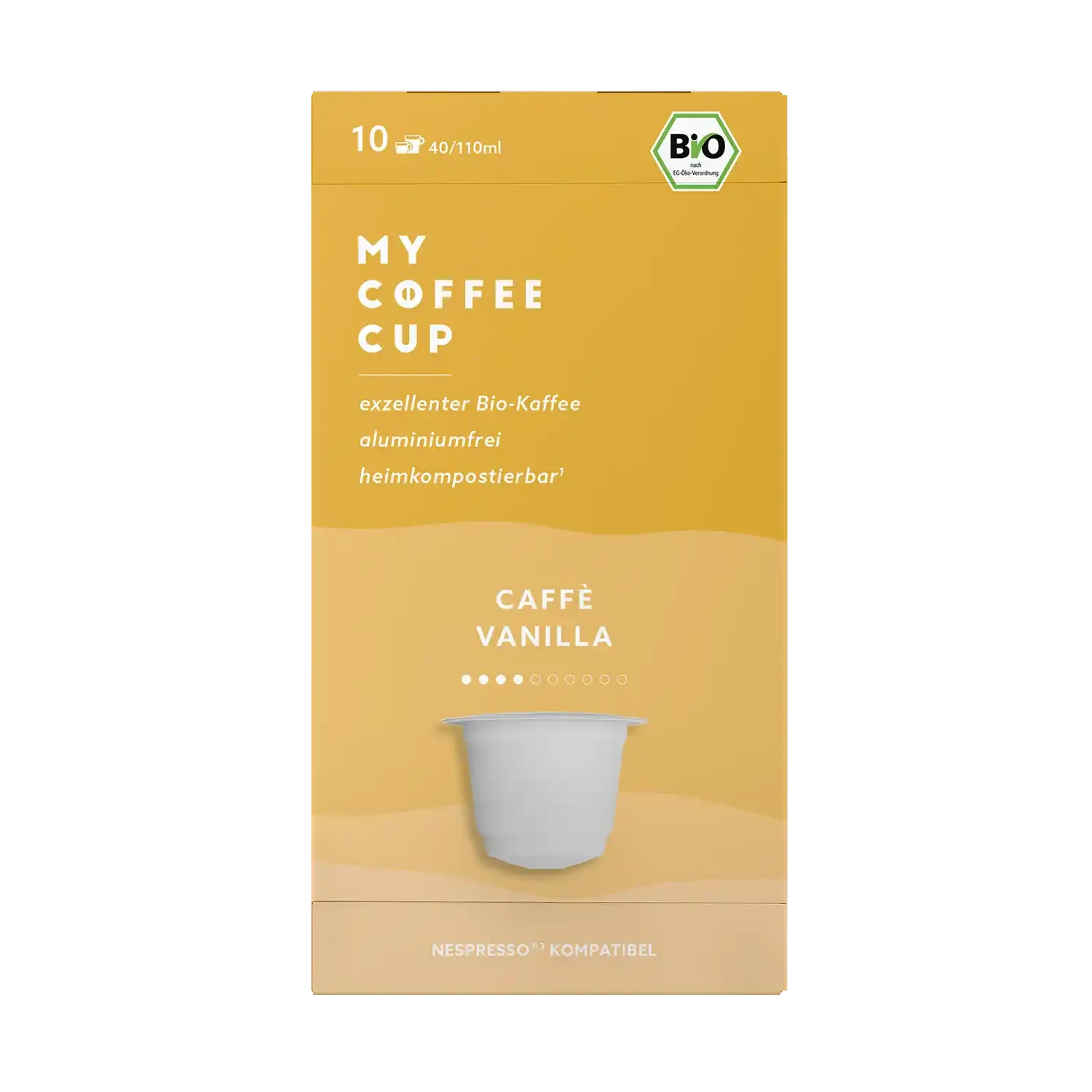 Nespresso kompatible Kapseln - caffe vanilla - MyCoffeeCup.ch