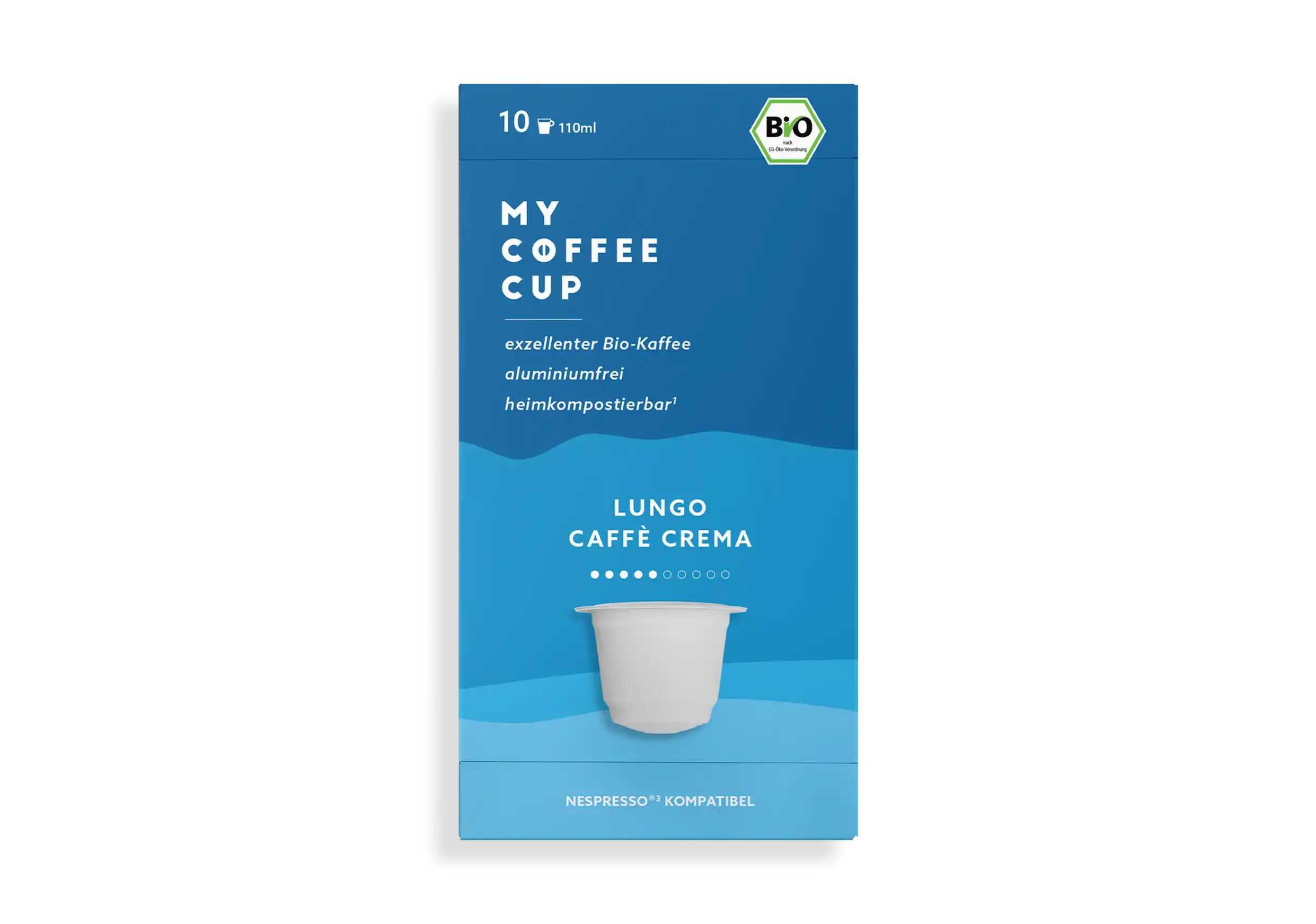 Nespresso kompatible Kapseln - lungo caffe crema - MyCoffeeCup.ch