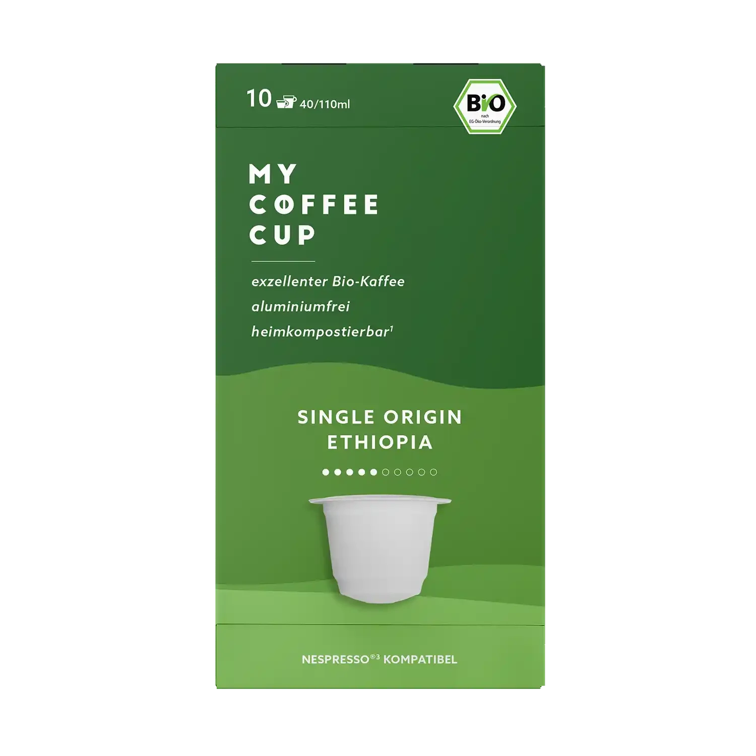 Nespresso kompatible Kapseln - single origin ethiopia - MyCoffeeCup.ch