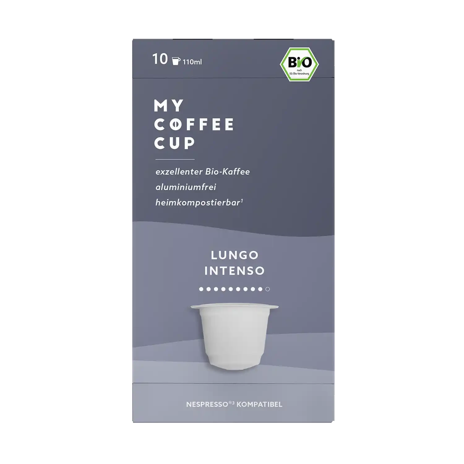 Nespresso kompatible Kapseln - lungo intenso - MyCoffeeCup.ch