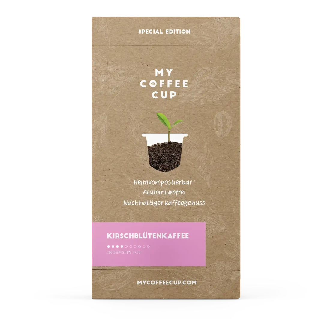 Nespresso kompatible Kapseln - kirschblutenkaffee - MyCoffeeCup.ch