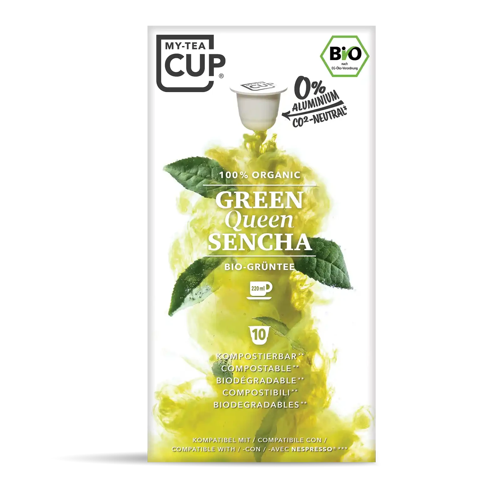 Nespresso kompatible Kapseln - green queen sencha - MyCoffeeCup.ch