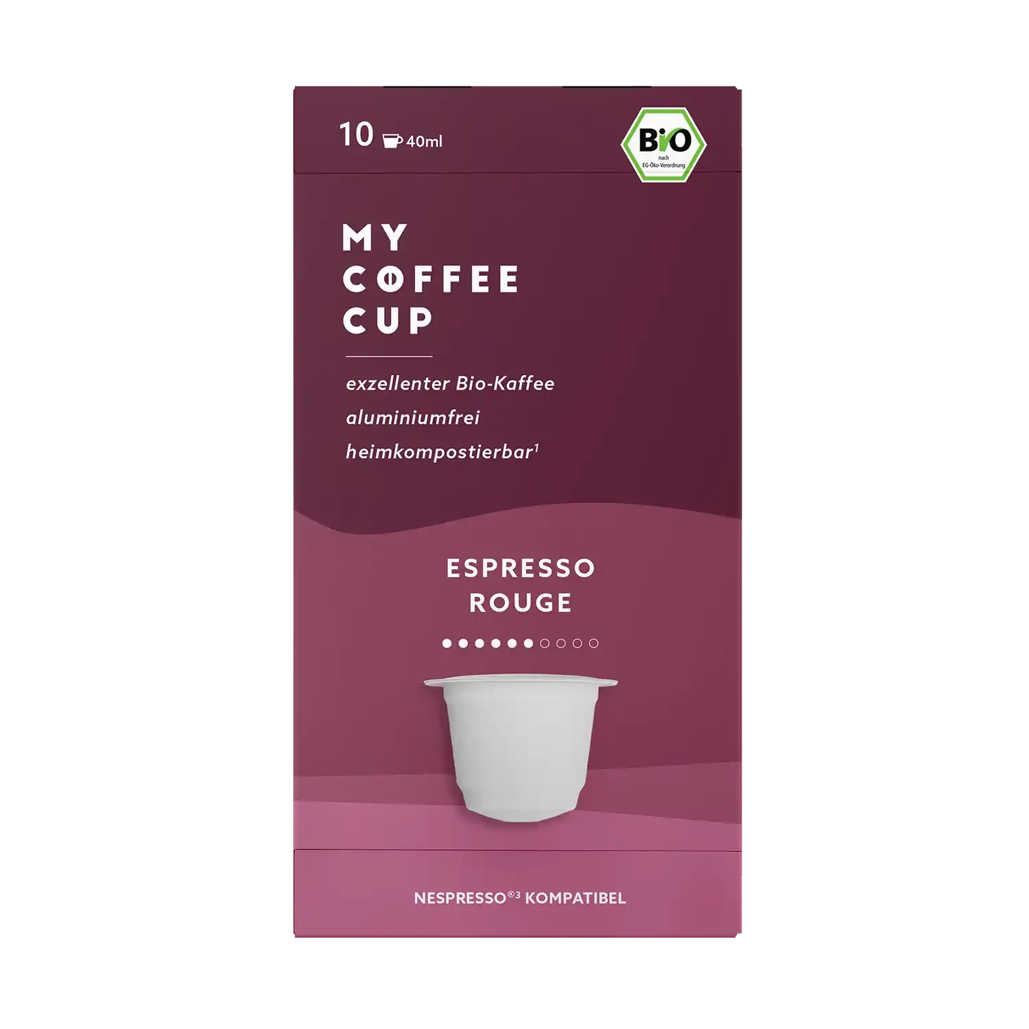 Nespresso kompatible Kapseln - espresso rouge- MyCoffeeCup.ch