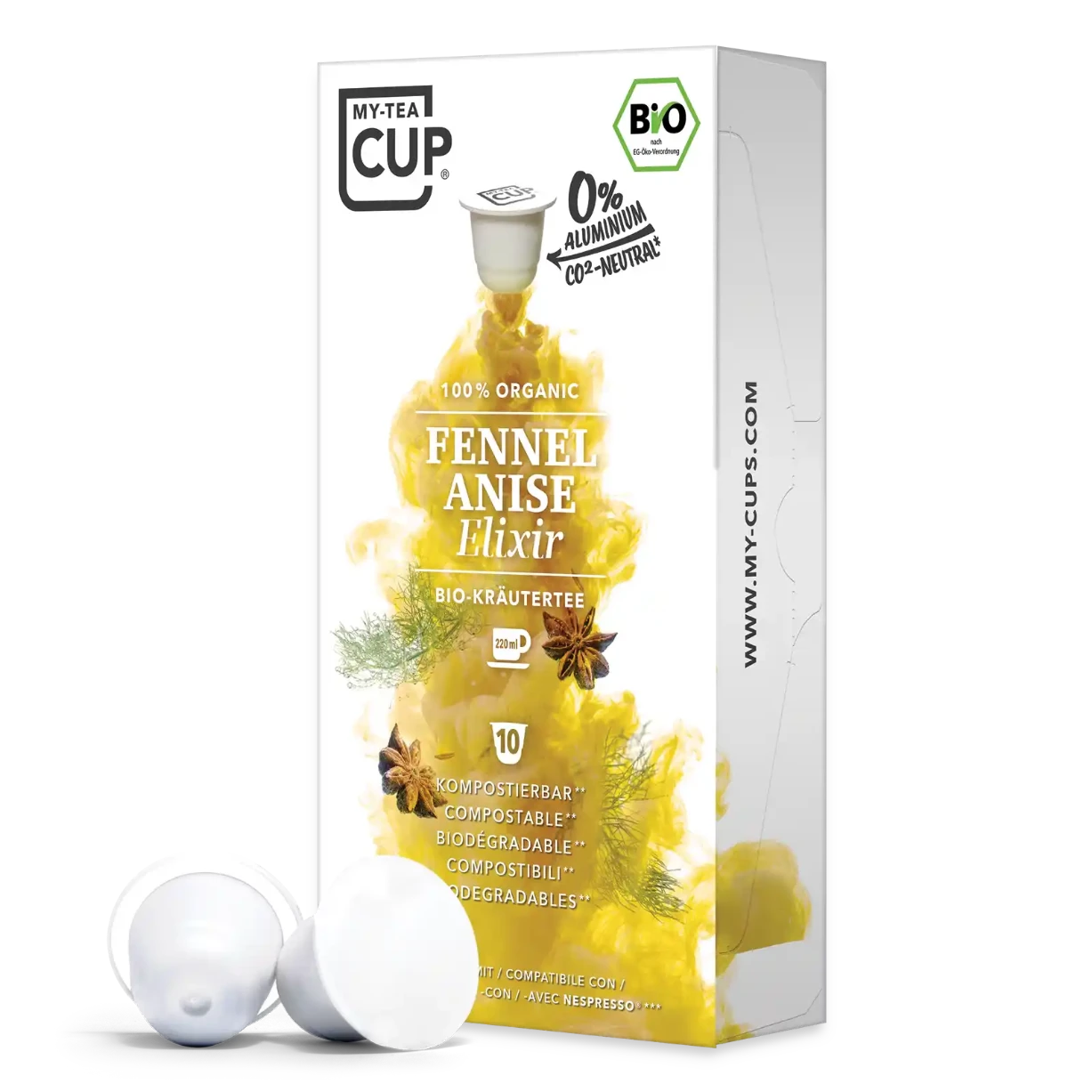 Nespresso kompatible Kapseln - fennel anise side profile - MyCoffeeCup.ch