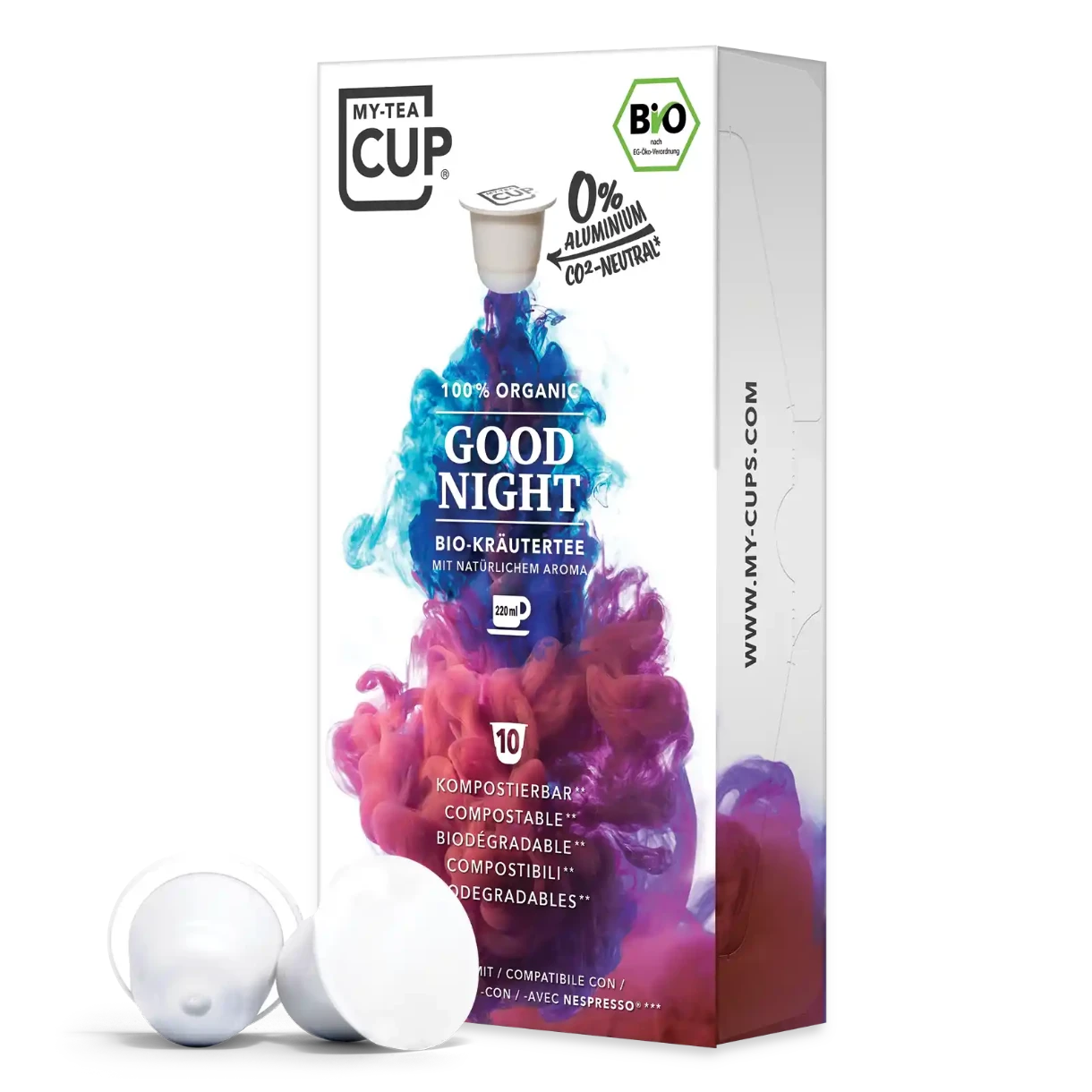 Nespresso kompatible Kapseln - good night side profile - MyCoffeeCup.ch