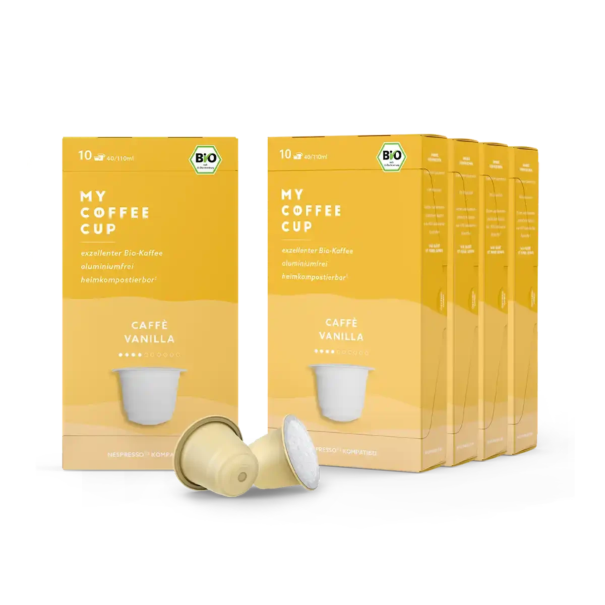 Nespresso kompatible Kapseln - caffe vanilla 50 pack - MyCoffeeCup.ch