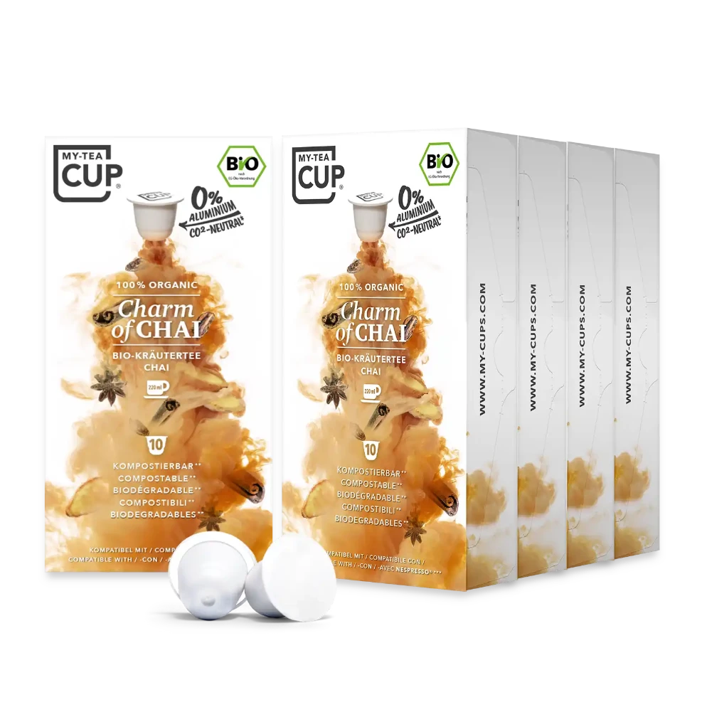 Nespresso kompatible Kapseln - charm of chai 50 pack - MyCoffeeCup.ch