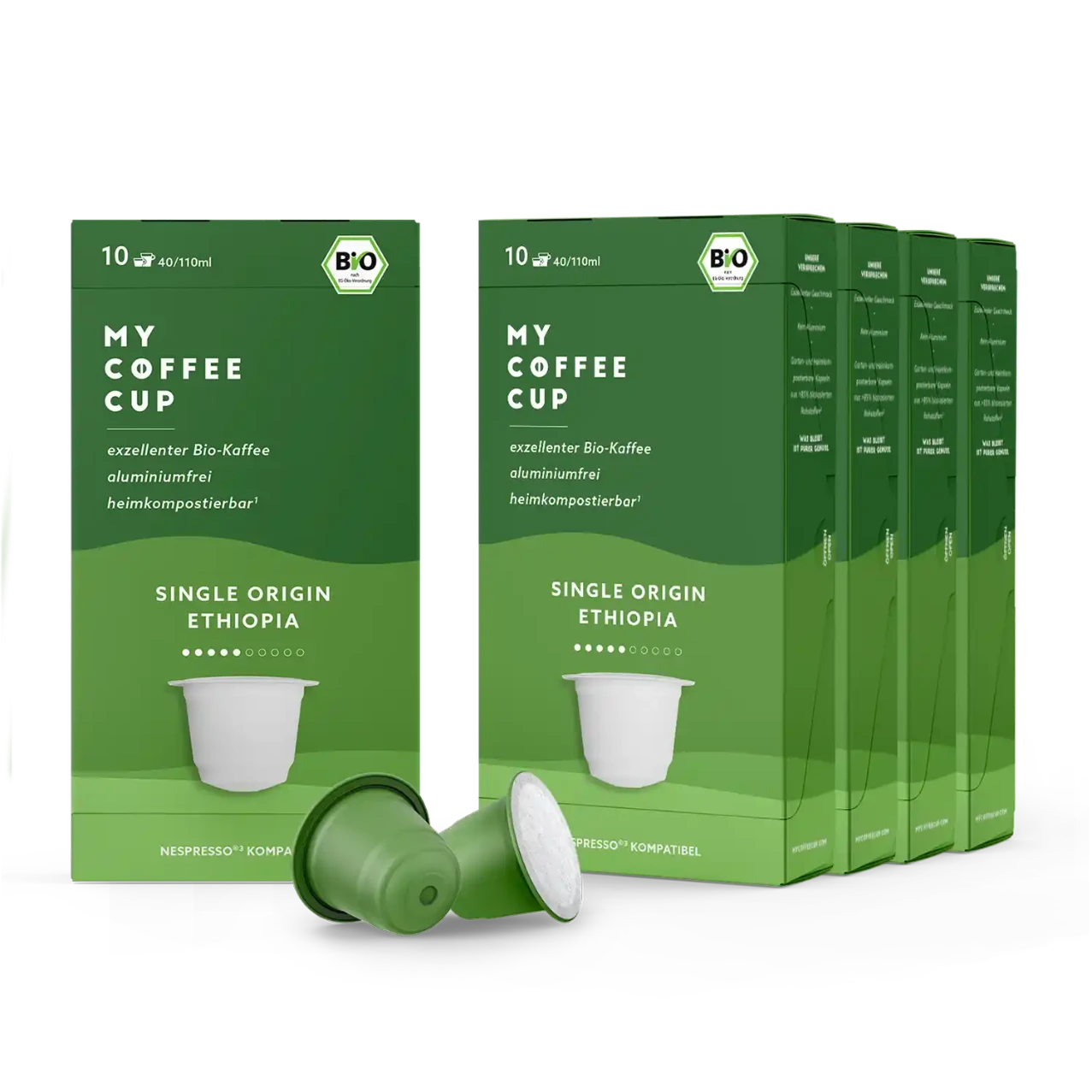 Nespresso kompatible Kapseln - single origin ethiopia 50 pack - MyCoffeeCup.ch