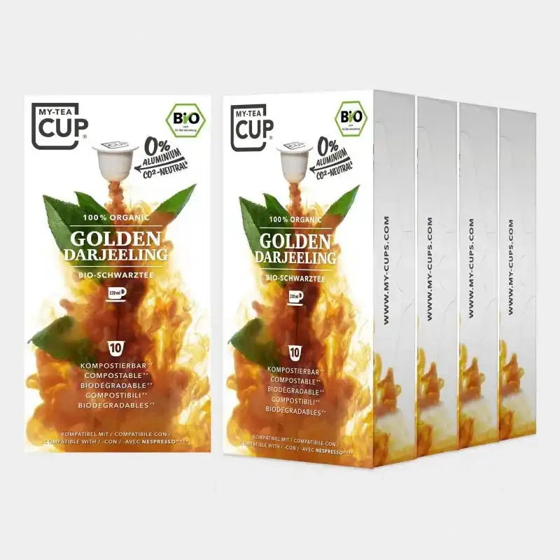 Nespresso kompatible Kapseln - golden darrjeeling 50 pack - MyCoffeeCup.ch