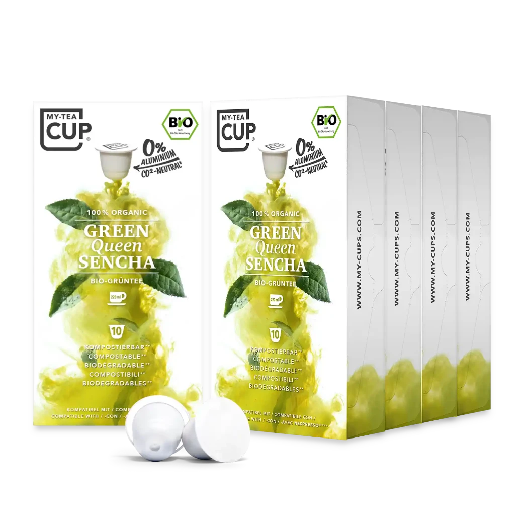 Nespresso kompatible Kapseln - green queen sencha 50 pack - MyCoffeeCup.ch