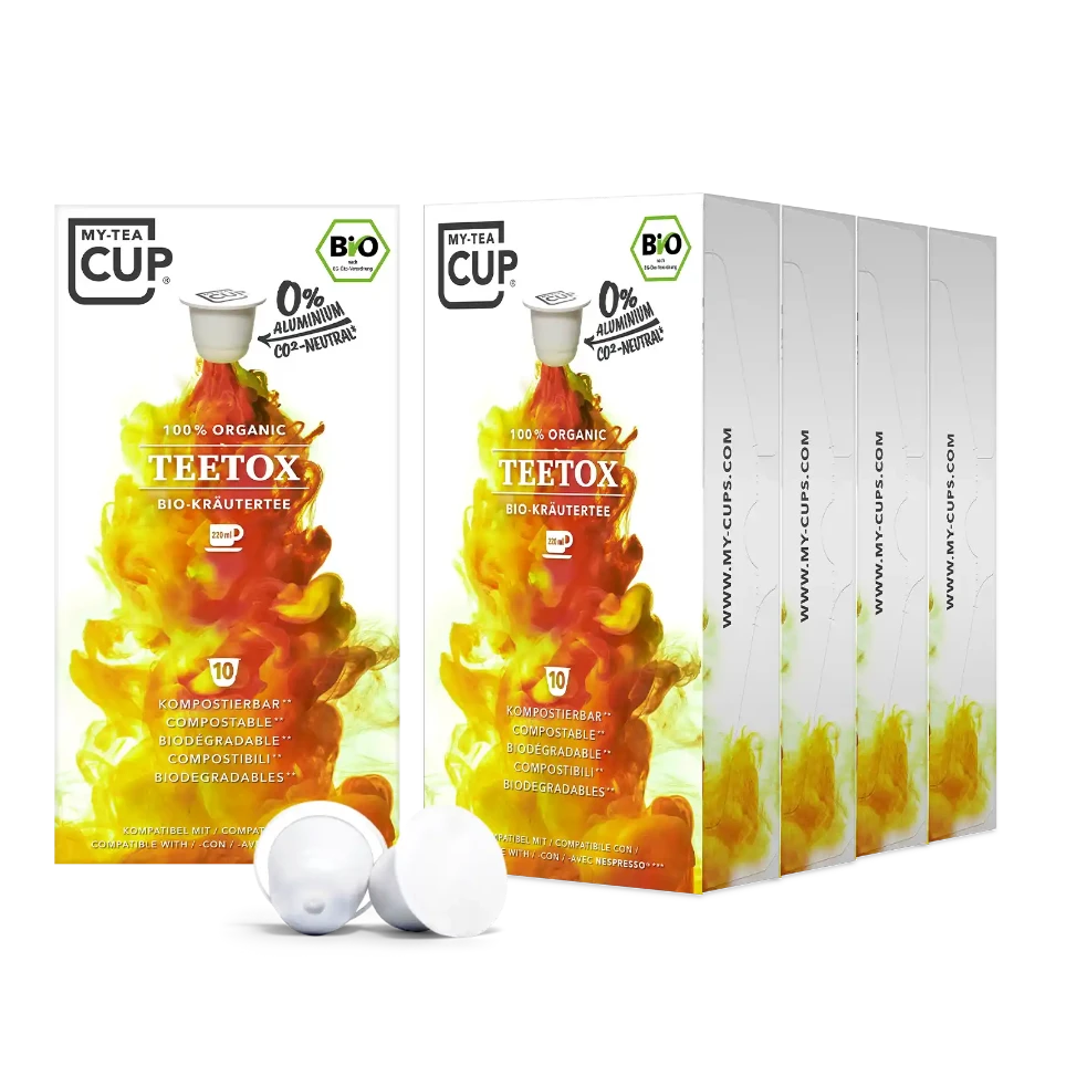 Nespresso kompatible Kapseln - teetox 50 pack - MyCoffeeCup.ch
