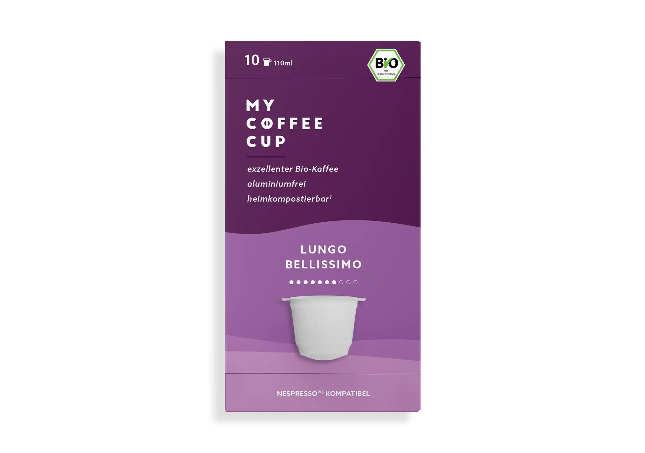 Nespresso kompatible Kapseln - lungo bellissimo - MyCoffeeCup.ch