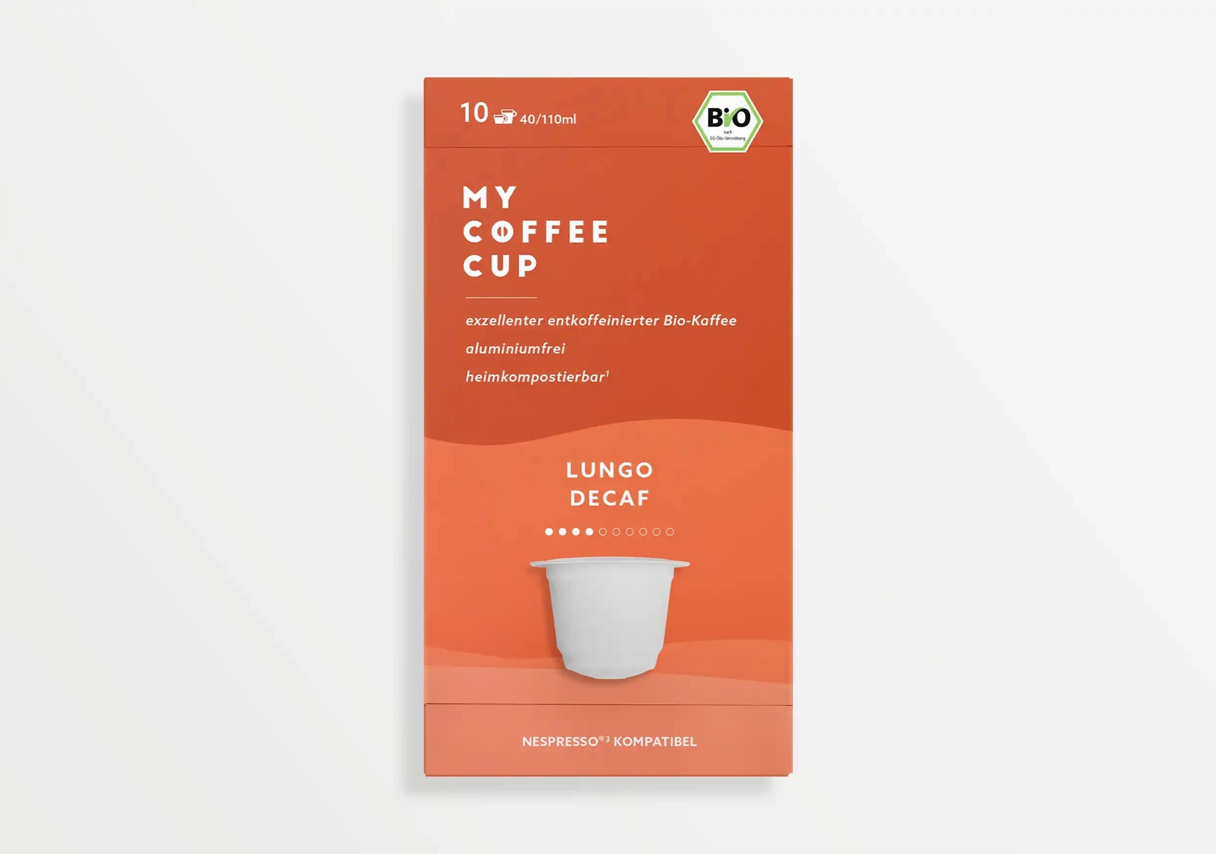 Nespresso kompatible Kapseln - lungo decaf - MyCoffeeCup.ch