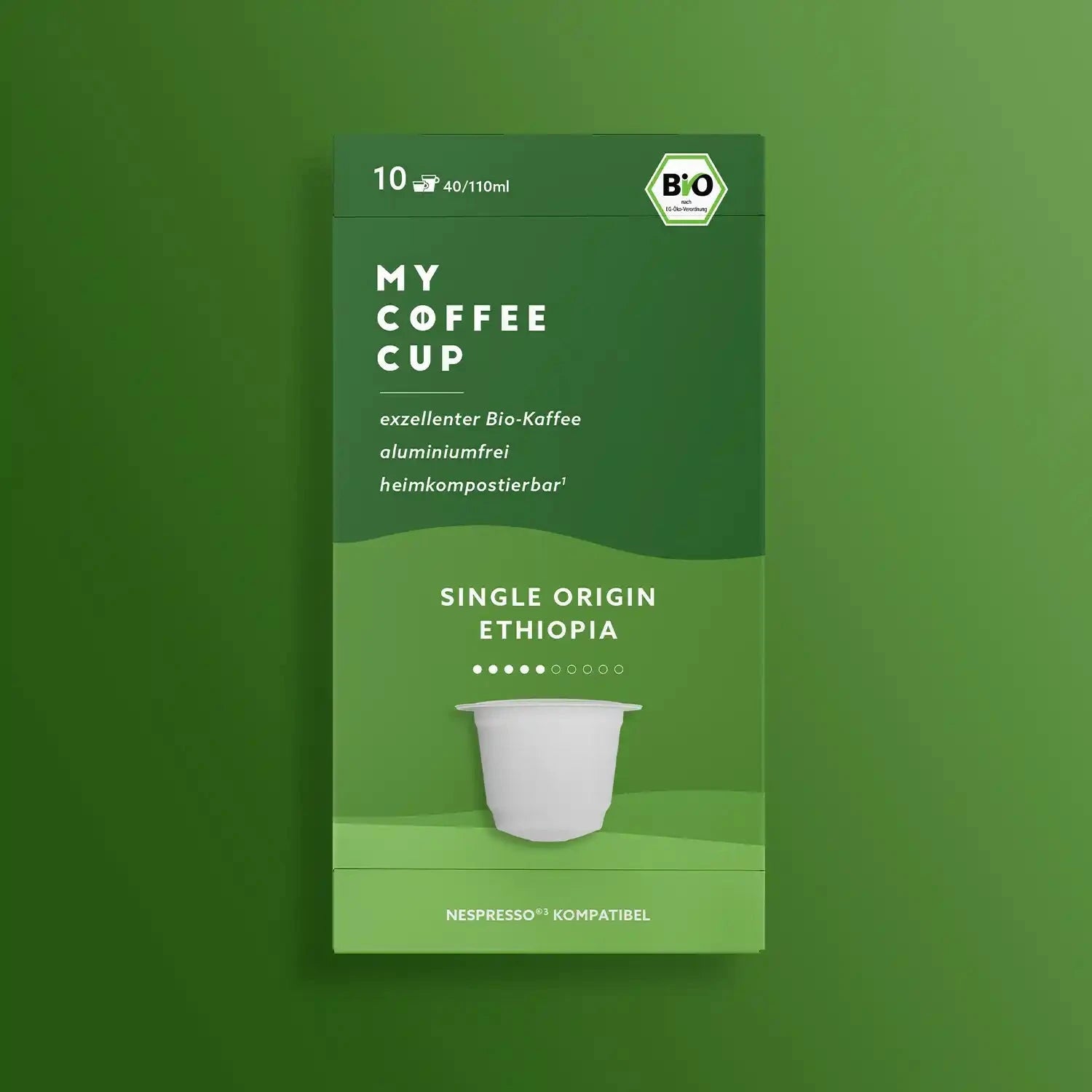 Nespresso kompatible Kapseln - single origin ethiopia - MyCoffeeCup.ch