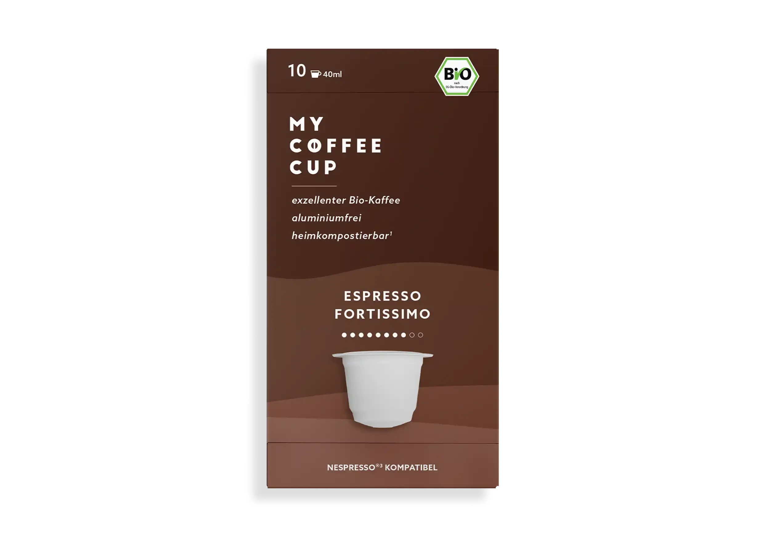 Nespresso kompatible Kapseln - espresso fortissimo - MyCoffeeCup.ch
