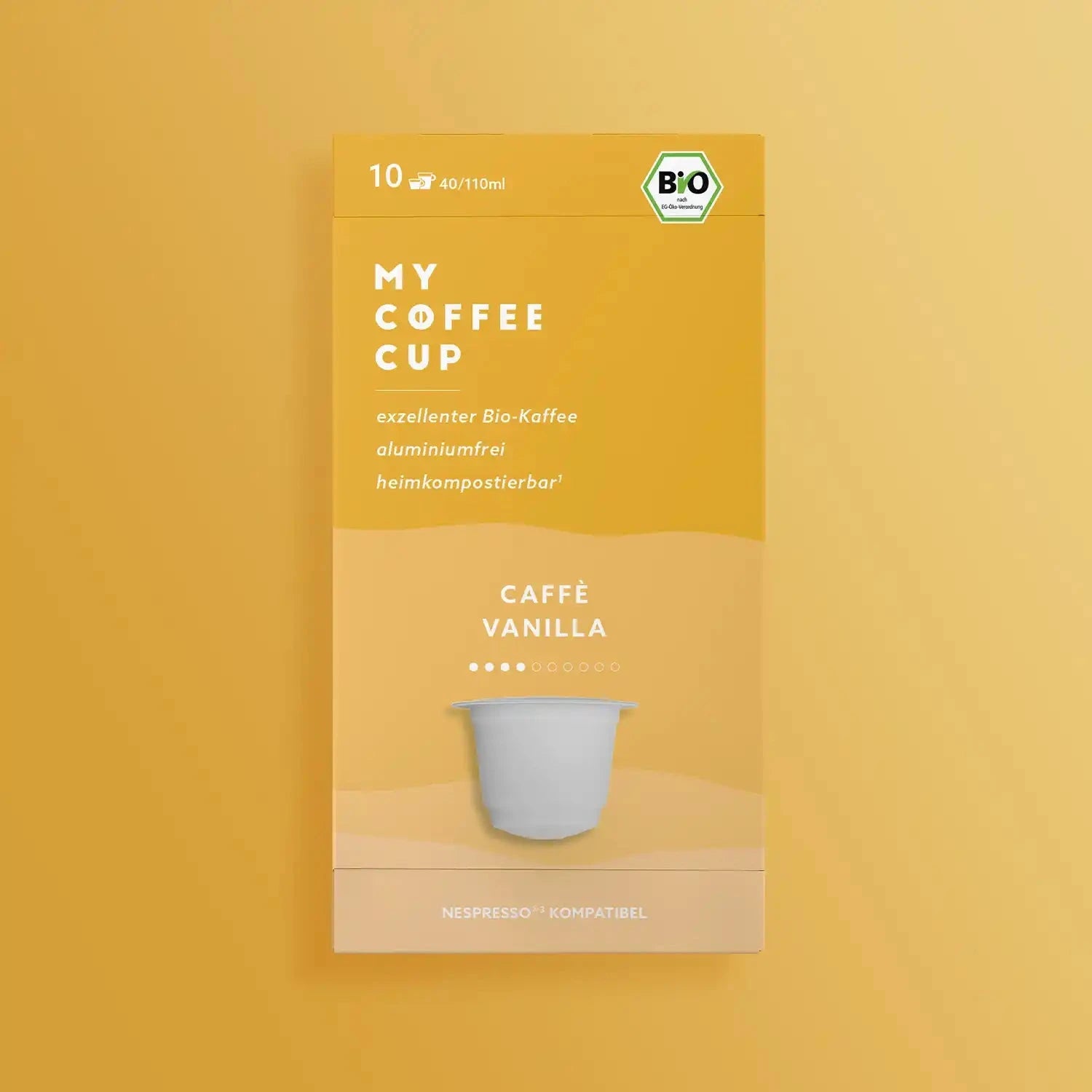 Nespresso kompatible Kapseln - vanilla coffee - MyCoffeeCup.ch