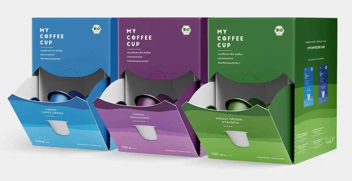 Nespresso kompatible Kapseln - 3 mega box bundle - MyCoffeeCup.ch
