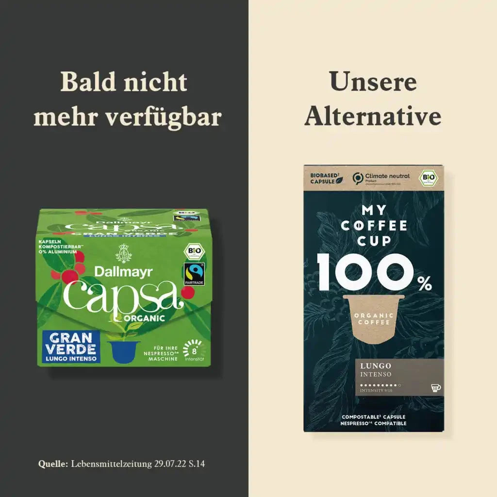 Nespresso kompatible Kapseln - dallmayr & intenso - MyCoffeeCup.ch