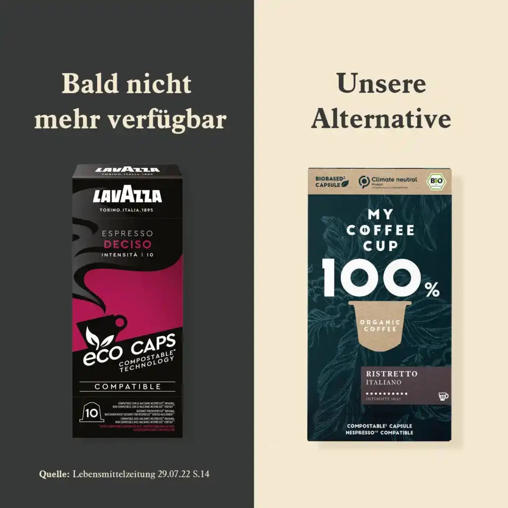Nespresso kompatible Kapseln - deciso & ristretto italiano - MyCoffeeCup.ch
