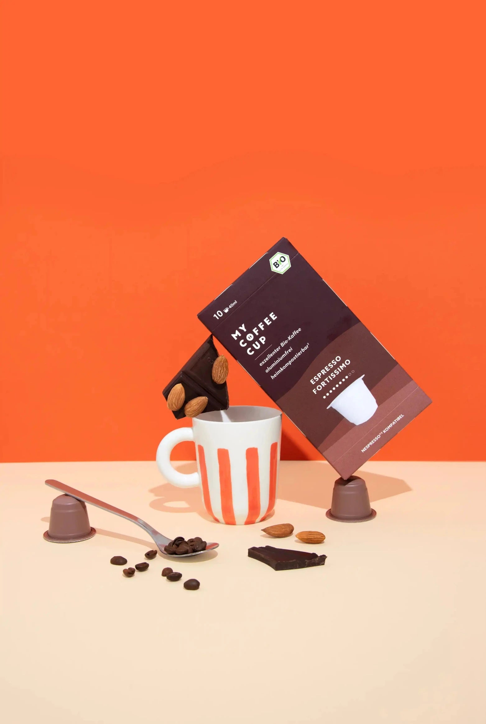 Nespresso kompatible Kapseln - espresso fortissimo - MyCoffeeCup.ch