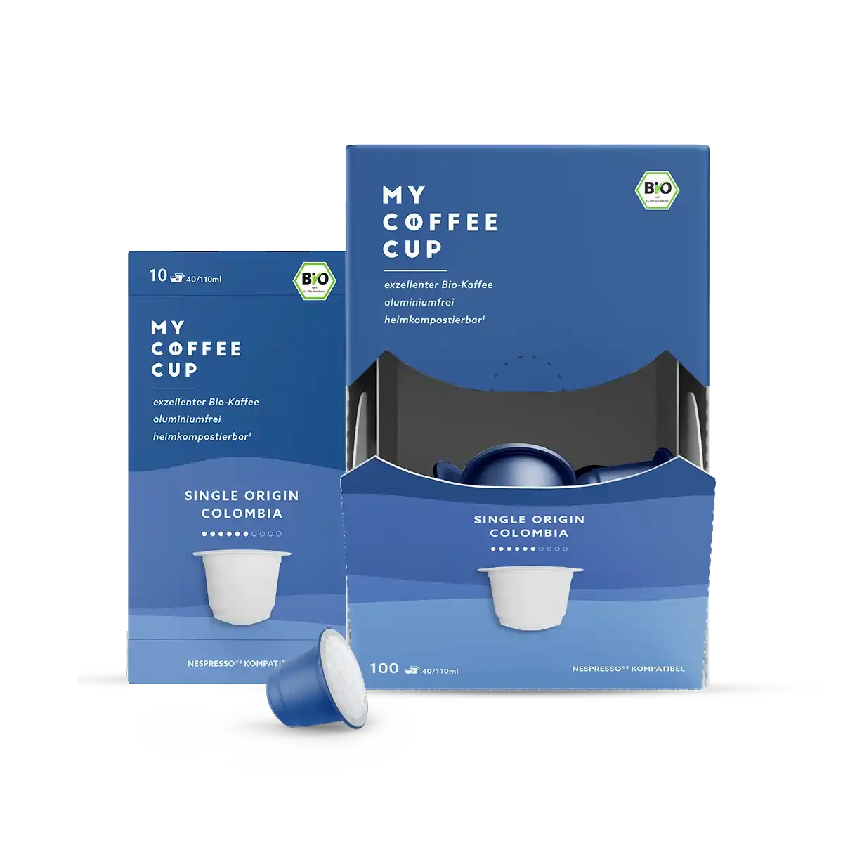 Nespresso kompatible Kapseln - single origin colombia - MyCoffeeCup.ch