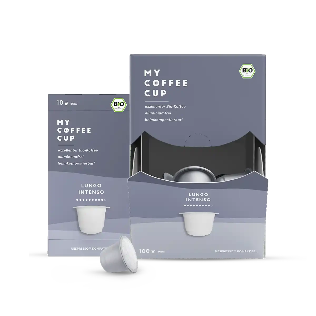 Nespresso kompatible Kapseln - lungo intenso- MyCoffeeCup.ch