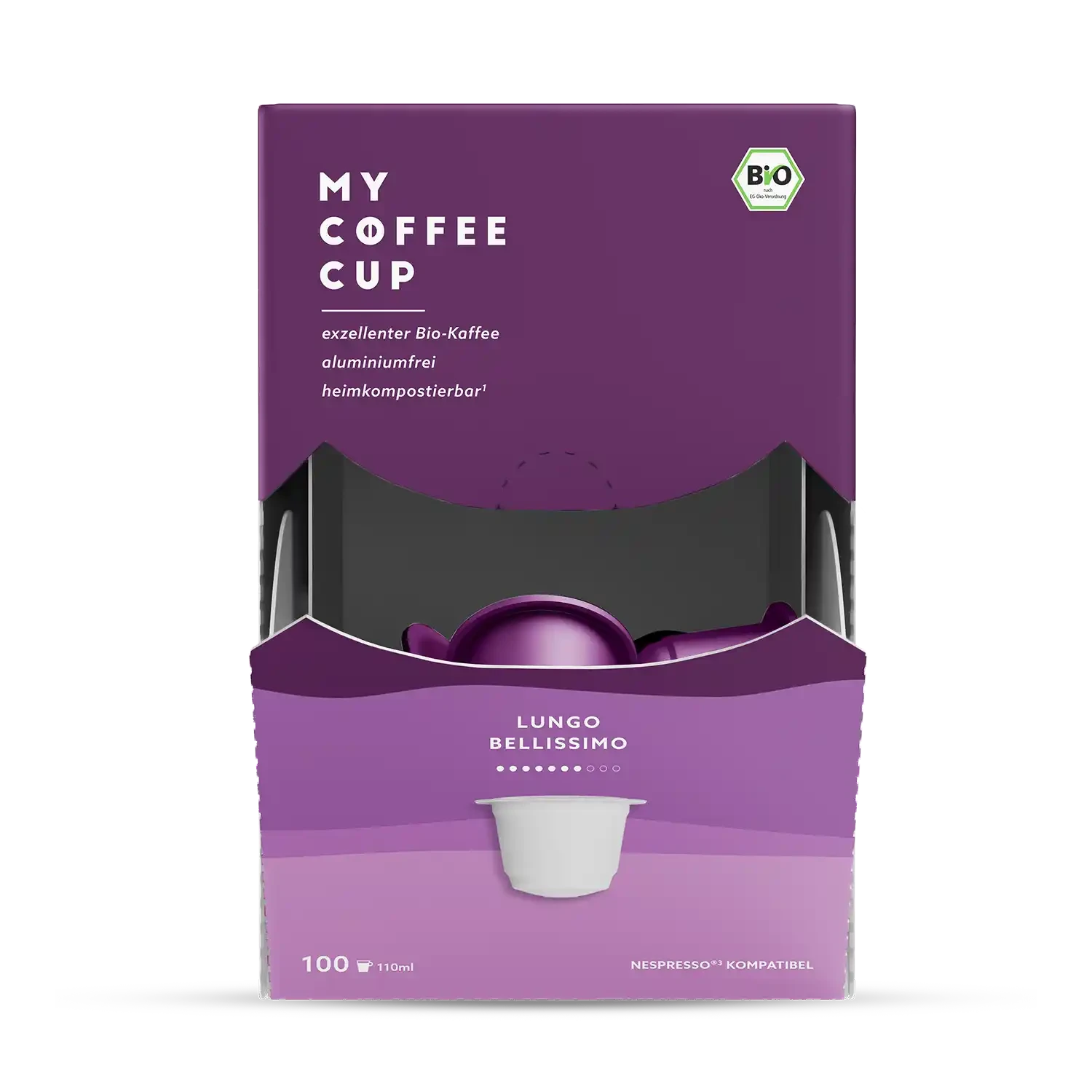 Nespresso kompatible Kapseln - lungo bellissimo - MyCoffeeCup.ch