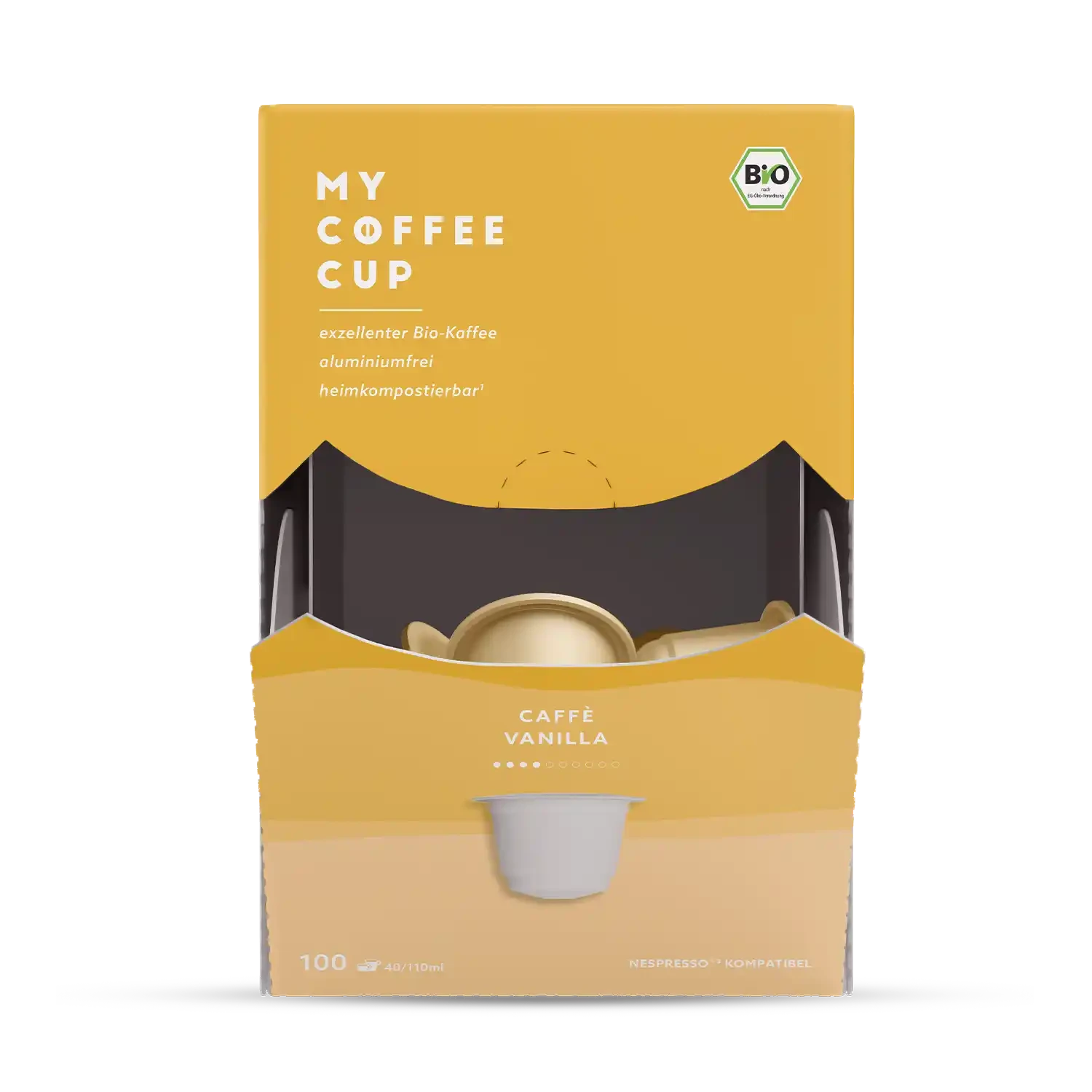 Nespresso kompatible Kapseln - caffe vanilla - MyCoffeeCup.ch