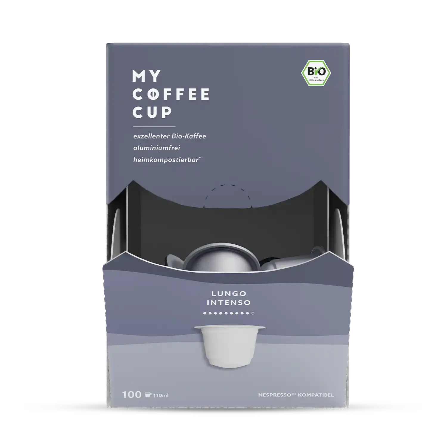 Nespresso kompatible Kapseln - lungo intenso - MyCoffeeCup.ch