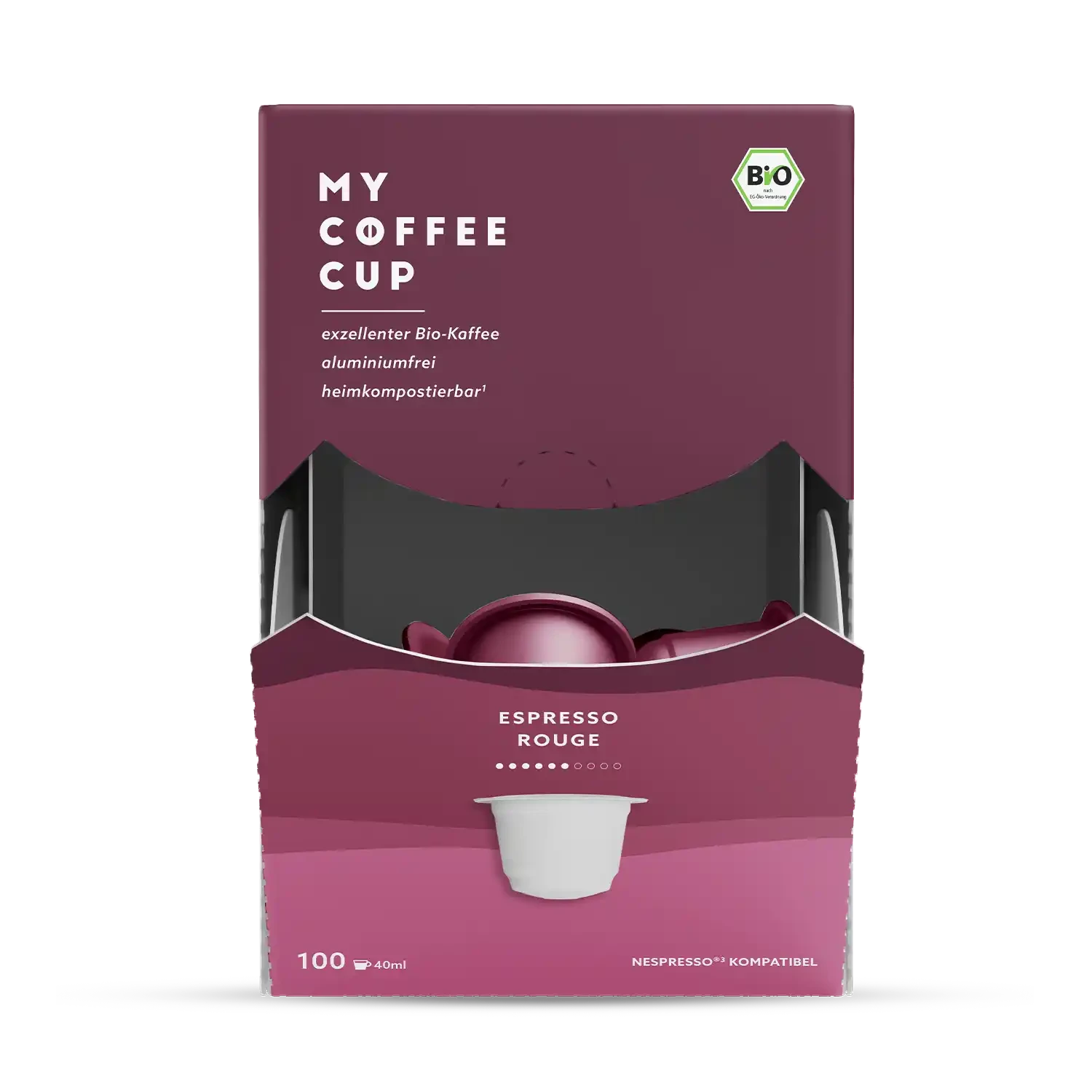 Nespresso kompatible Kapseln - espresso rouge - MyCoffeeCup.ch