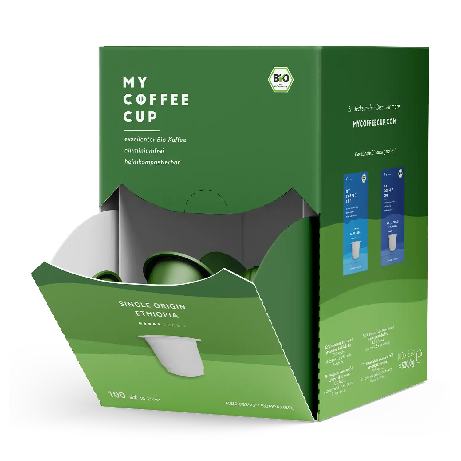 Nespresso kompatible Kapseln - single origin ethiopia - MyCoffeeCup.ch
