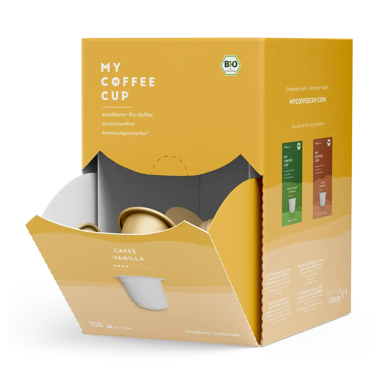 Nespresso kompatible Kapseln - caffe vanilla - MyCoffeeCup.ch