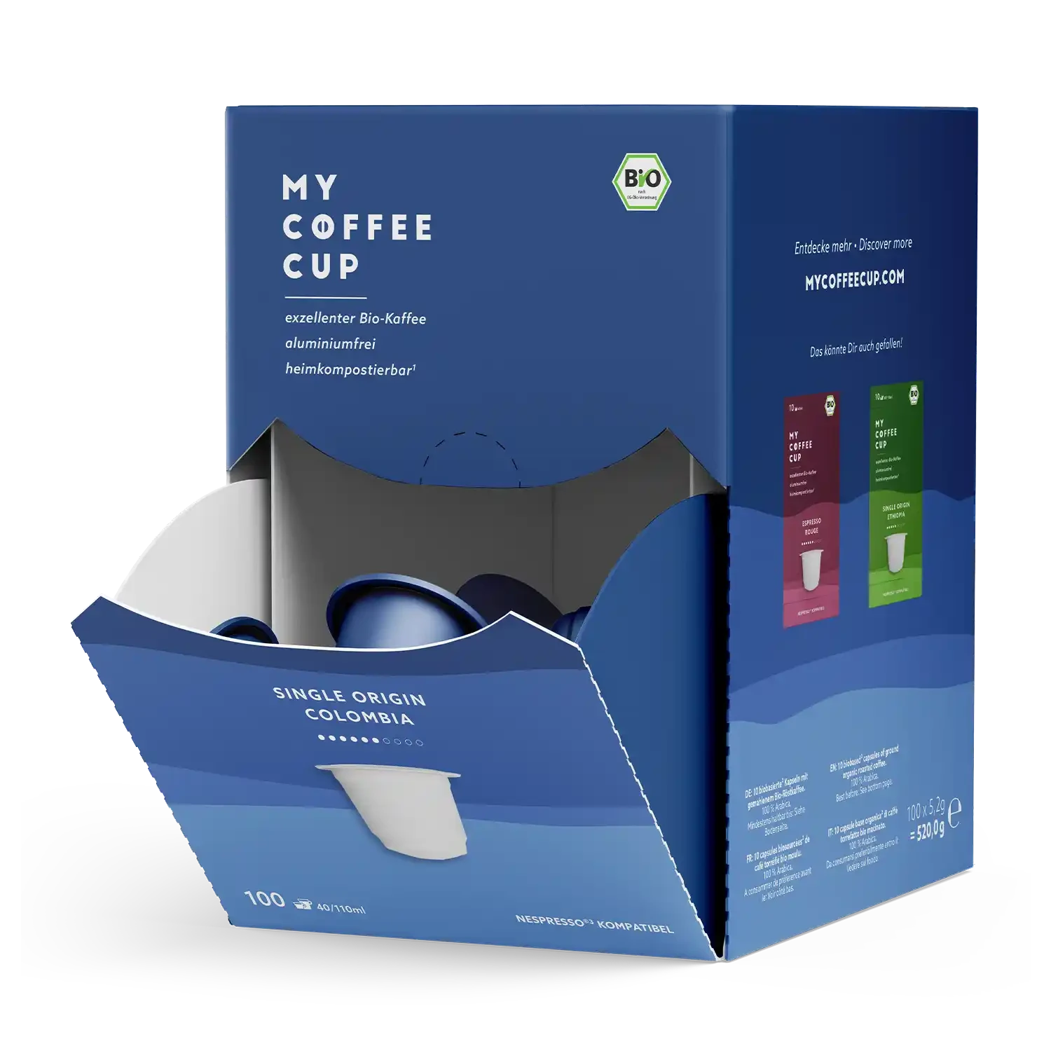 Nespresso kompatible Kapseln - single origin colombia - MyCoffeeCup.ch