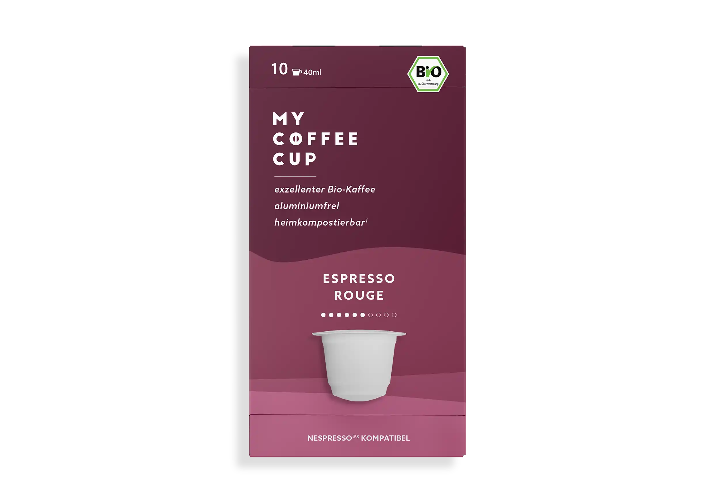 Nespresso kompatible Kapseln - espresso rouge - MyCoffeeCup.ch