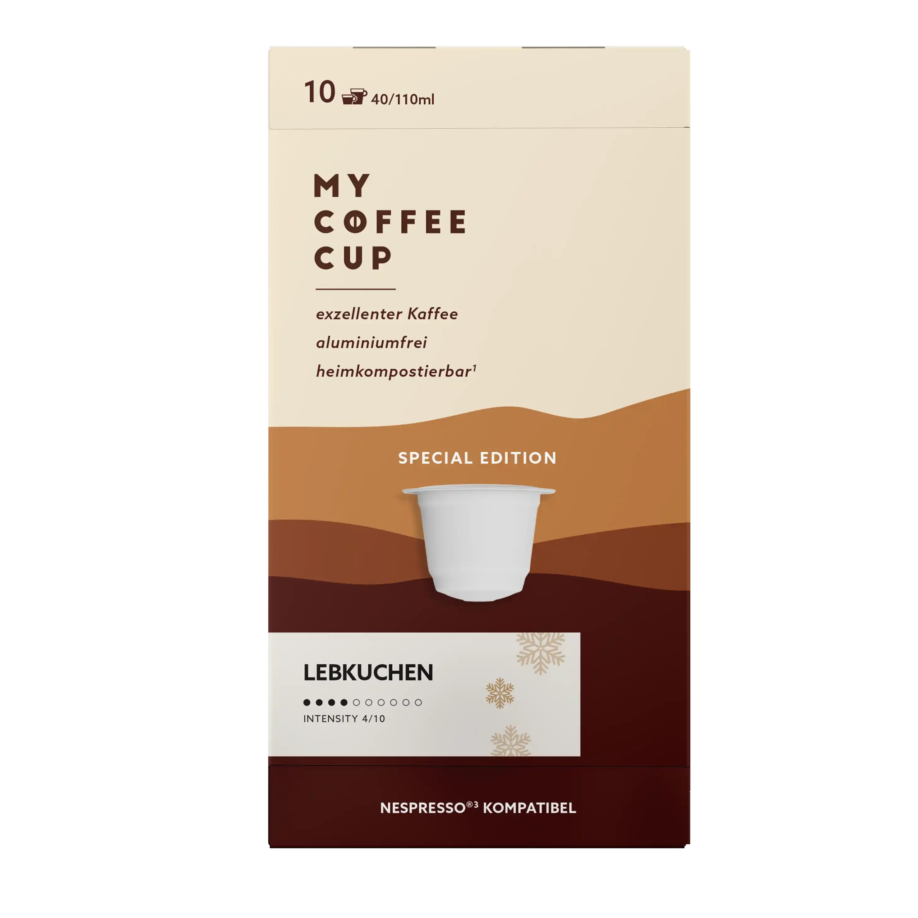 Nespresso kompatible Kapseln - lebkuchen -  MyCoffeeCup.ch