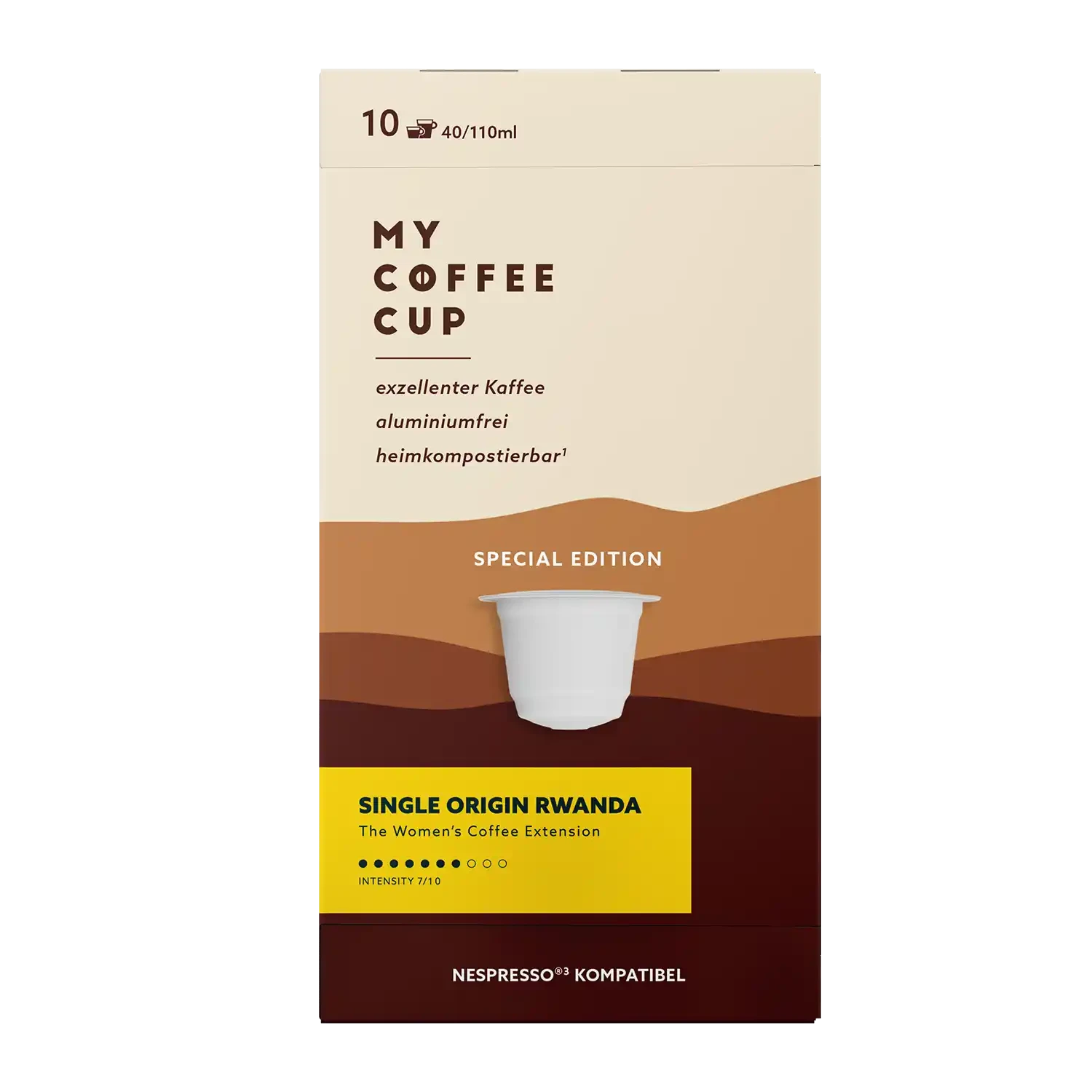 Nespresso kompatible Kapseln - single origin rwanda -  MyCoffeeCup.ch