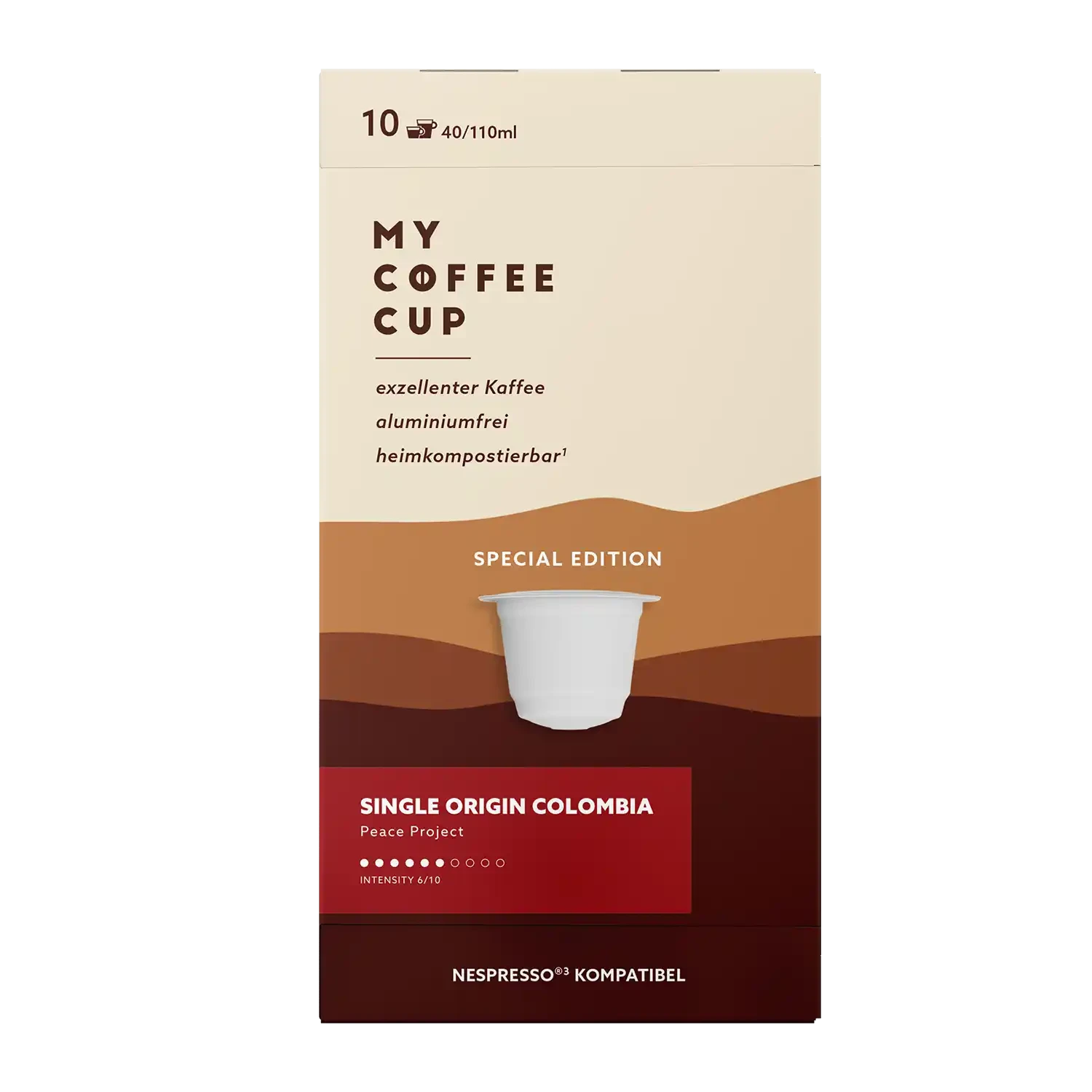 Nespresso kompatible Kapseln - peace colombia -  MyCoffeeCup.ch