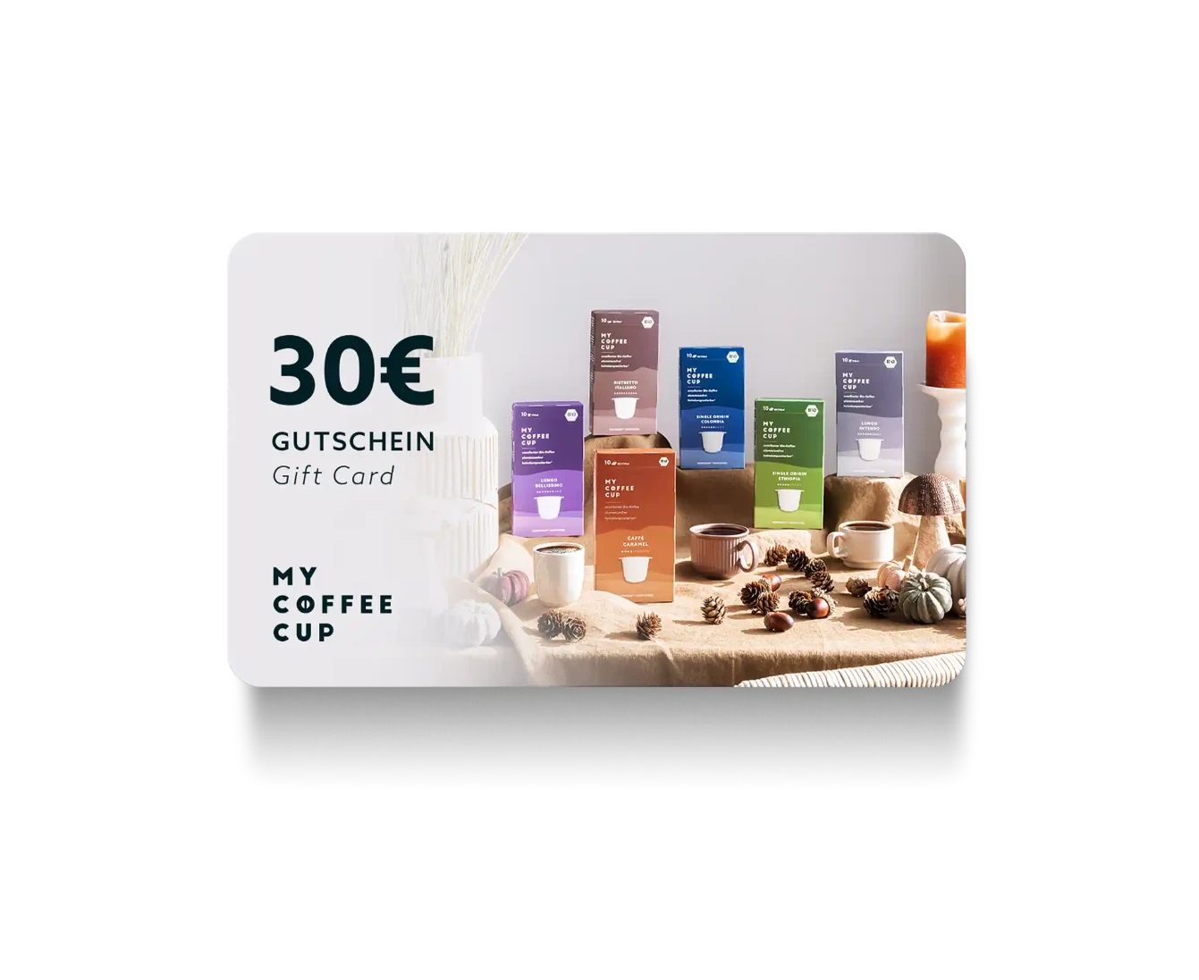 Nespresso kompatible Kapseln - 30€ gift card -  MyCoffeeCup.ch