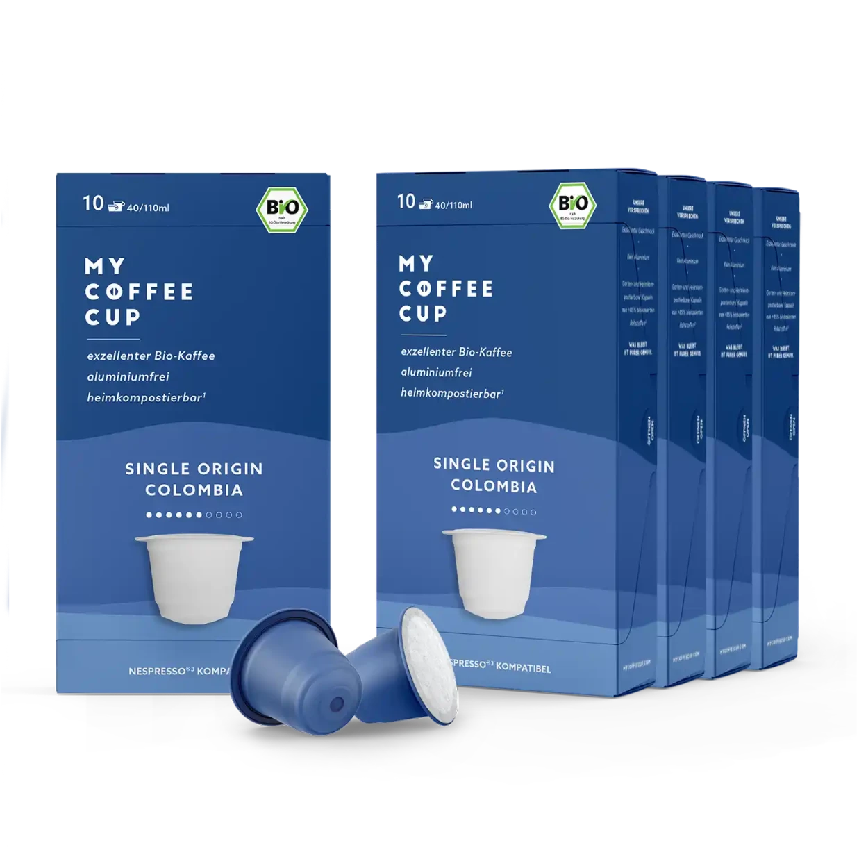 Nespresso kompatible Kapseln - single origin colombia 50 pack -  MyCoffeeCup.ch