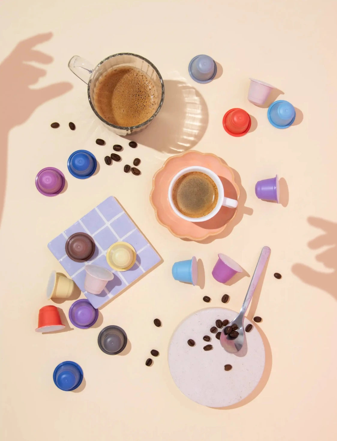 Nespresso kompatible Kapseln - coffee bundle illustration -  MyCoffeeCup.ch